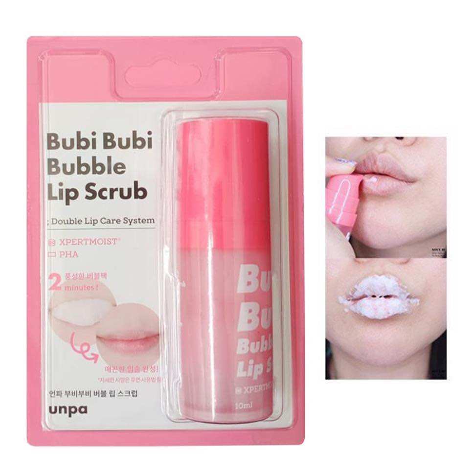 Gel sủi tẩy tế bào chết cho môi unpa. bubi bubi lip 12ml