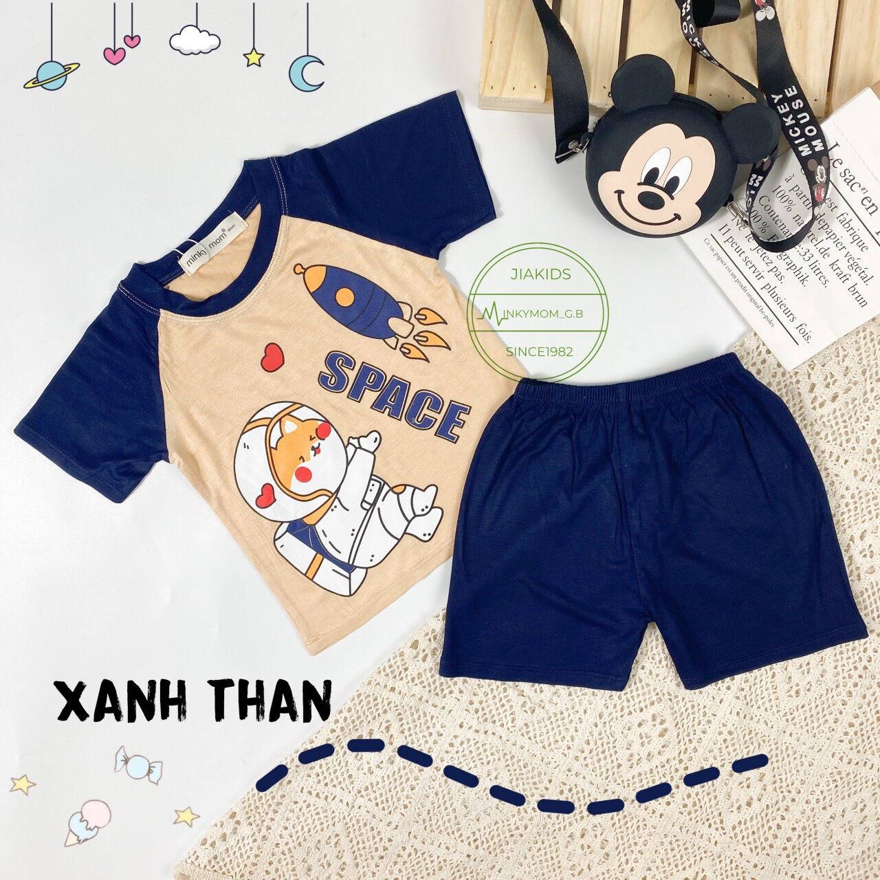 ☘️☘️Bộ Minky mom cộc tay cực xinh☘️☘️