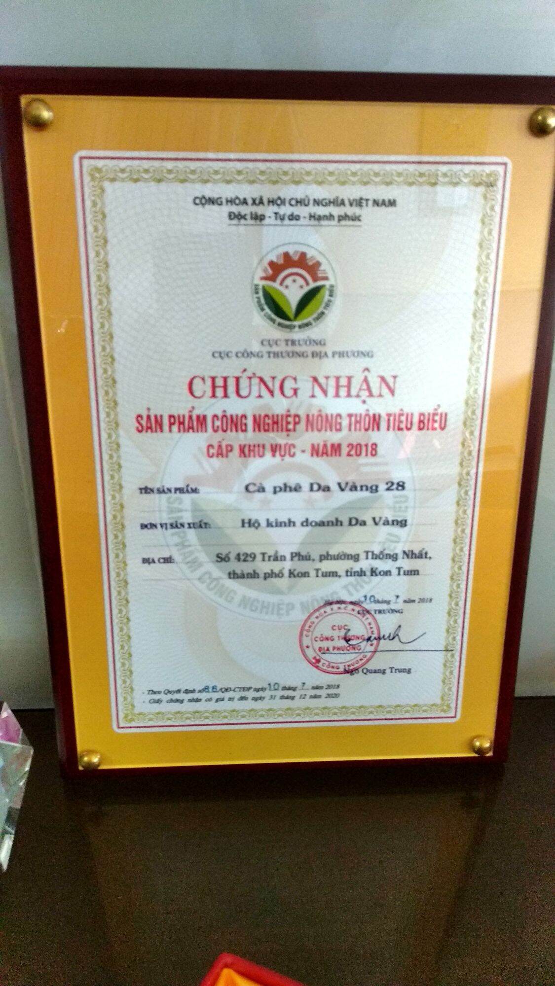 No. 2 coffee (500g) hand-roasted with firewood DA VÀNG 28