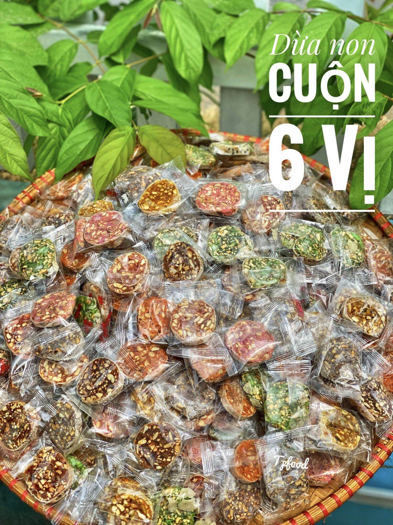 🍌🍌 KẸO CUỘN - DỪA NON 6 vị🍡🍡400GR