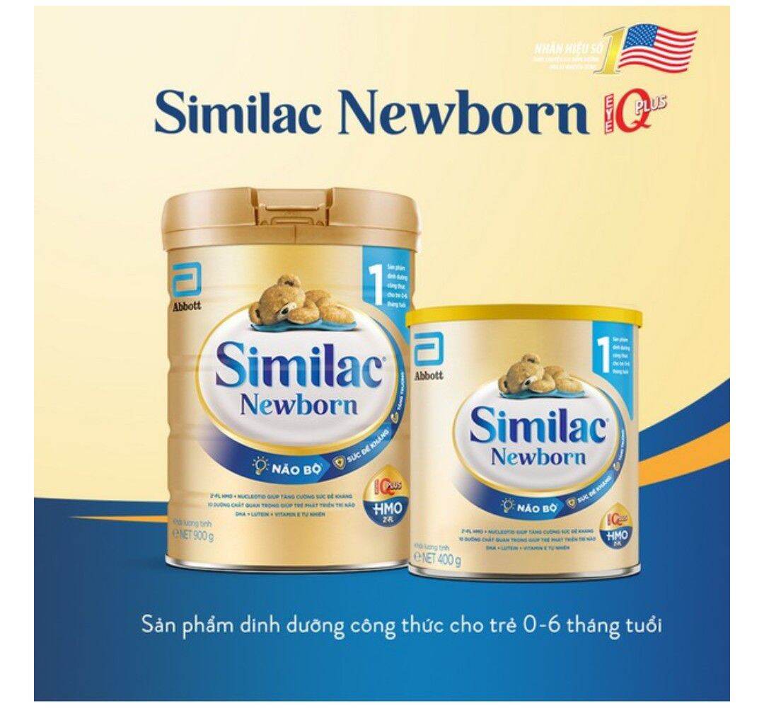 Sữa Bột Similac 1 NewBorn Eye-Q 900g (0-6 tháng), Similac1 - Chính Hãng