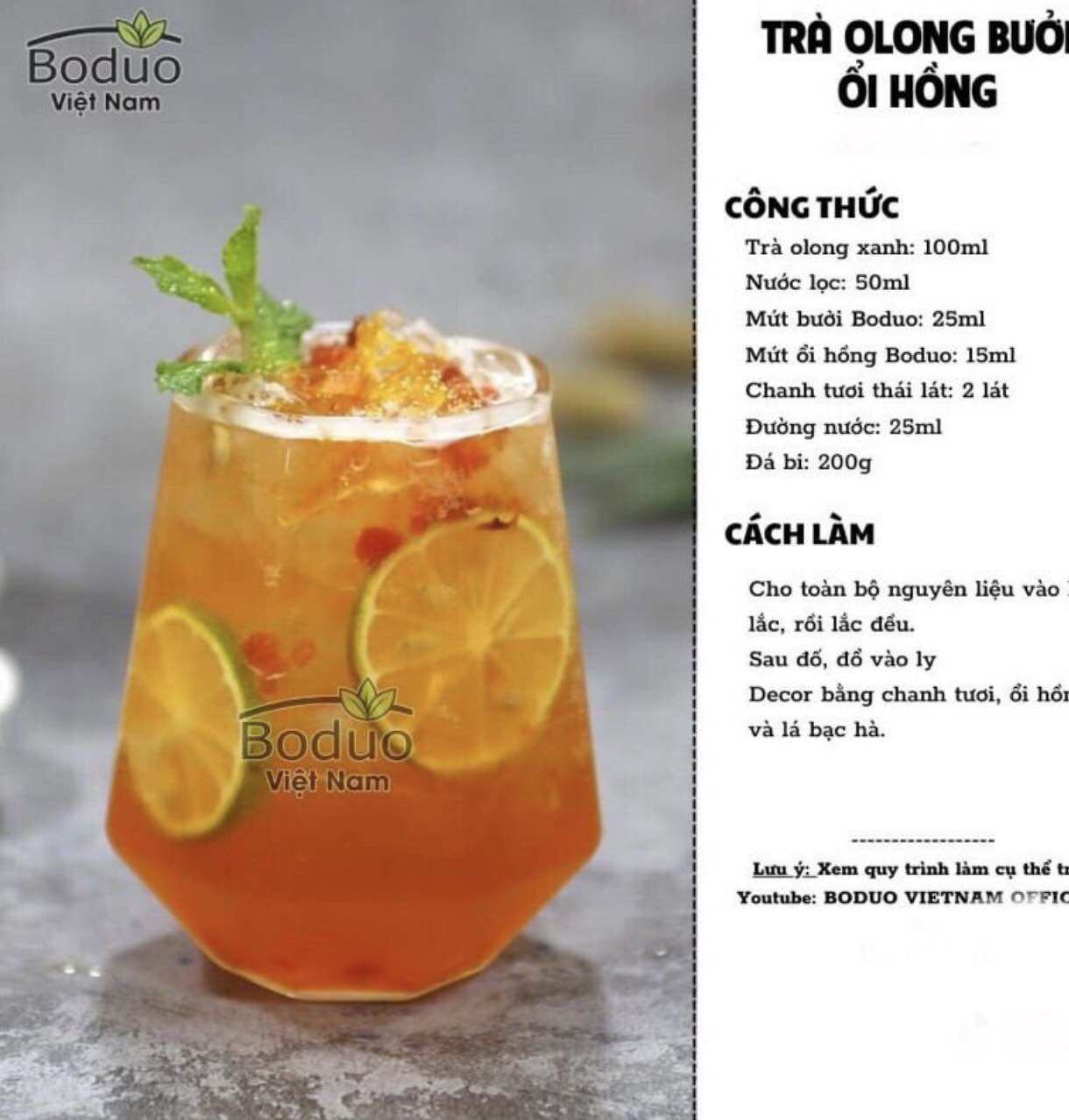 Mứt bưởi hồng Boduo hộp 1kg