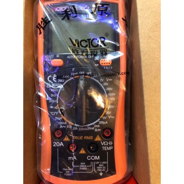 Đồng hồ vạn năng điện tử Victor VC890C+