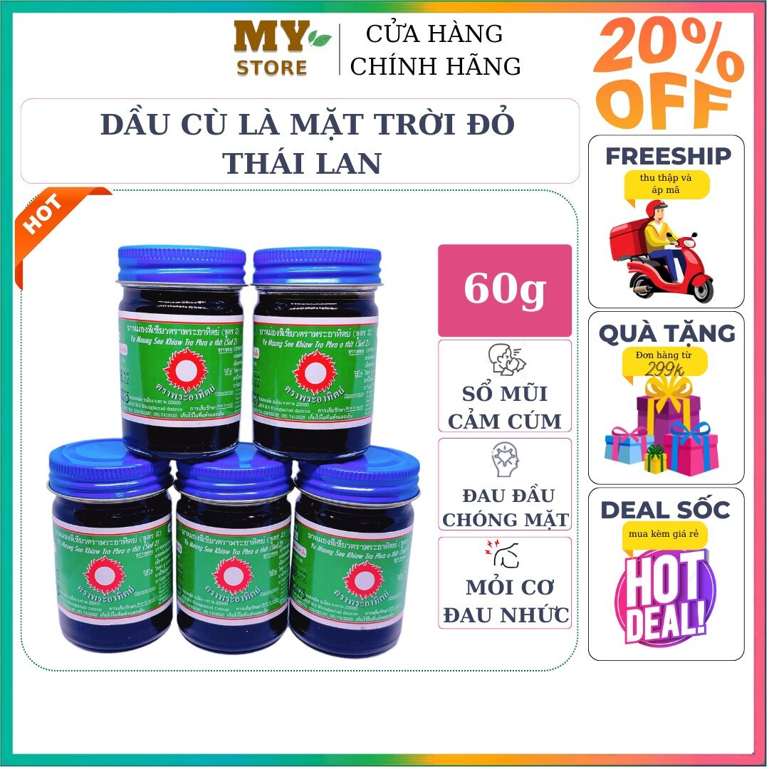 Dầu cù là mặt trời đỏ thái lan 60g