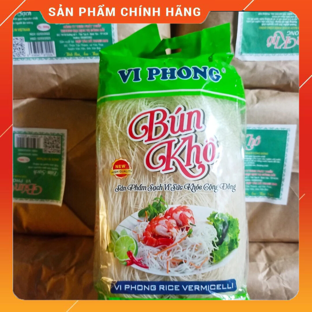 Bún gạo , phở khô Vi Phong ( 100% từ bột gạo ) 500g