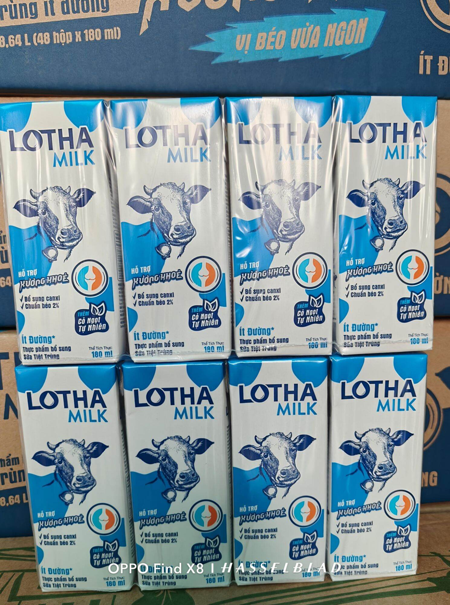 Sữa tươi Ít Đường Long Thành thùng 48 hộp 180ml