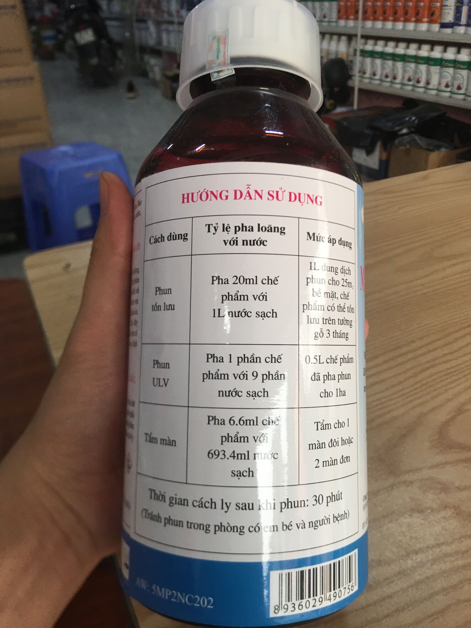 THUỐC DIỆT MUỖI PERMETHRIN 50EC [Chai 1000ML] MAP