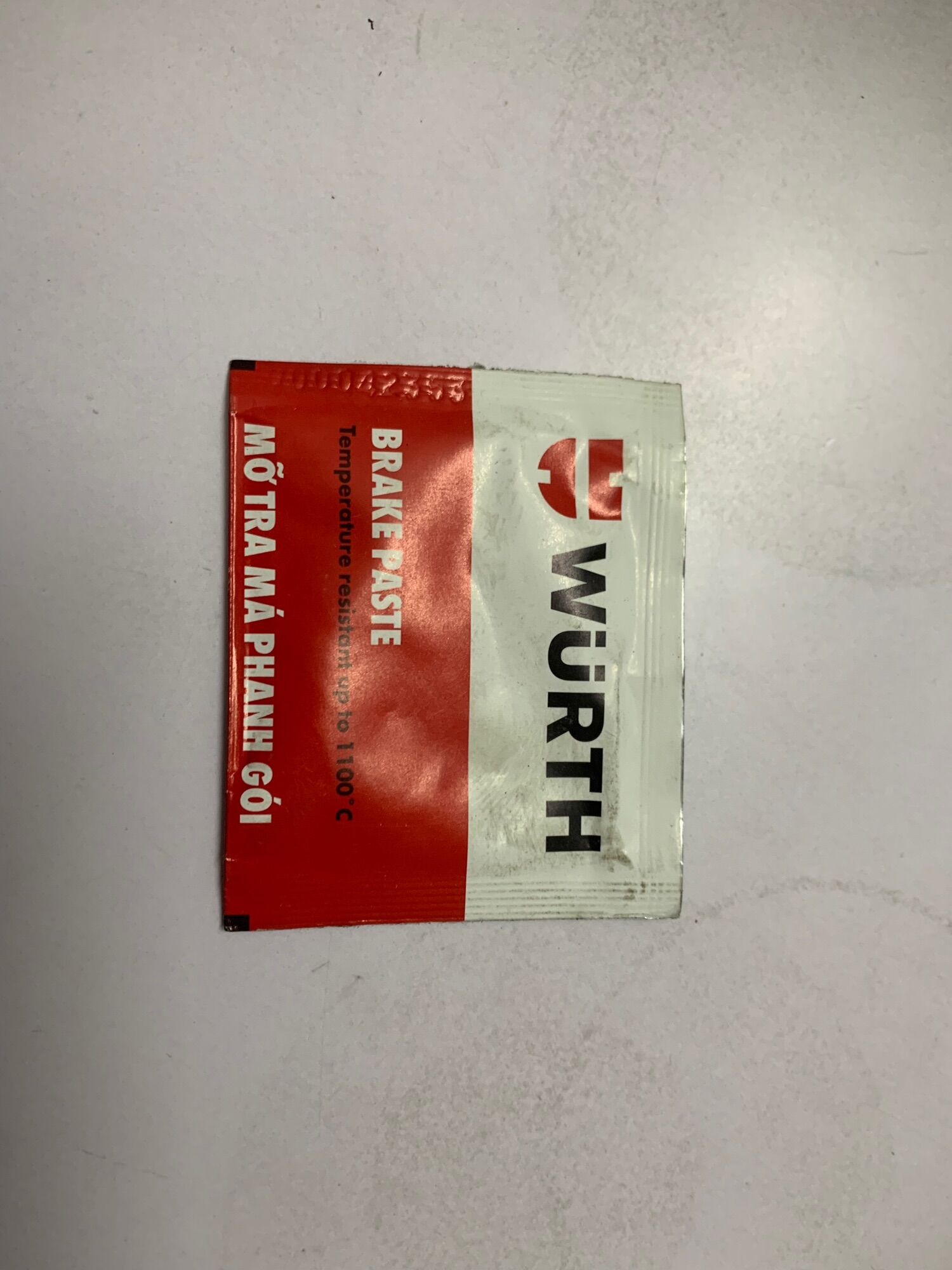 Mỡ tra má phanh, mỡ tra ắc phanh thắng gói 5.5g Wurth nhập Đức (đvt: 1 gói)