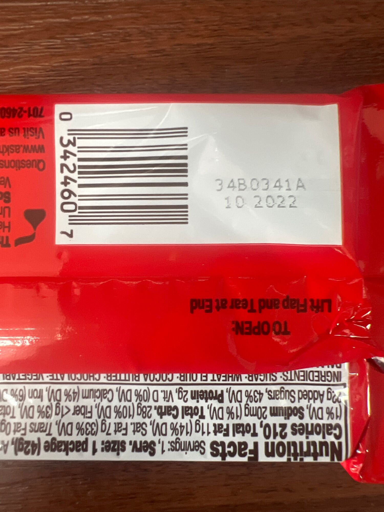 Chocolate KitKat 42g - SX tại Mỹ - HSD 08/2024