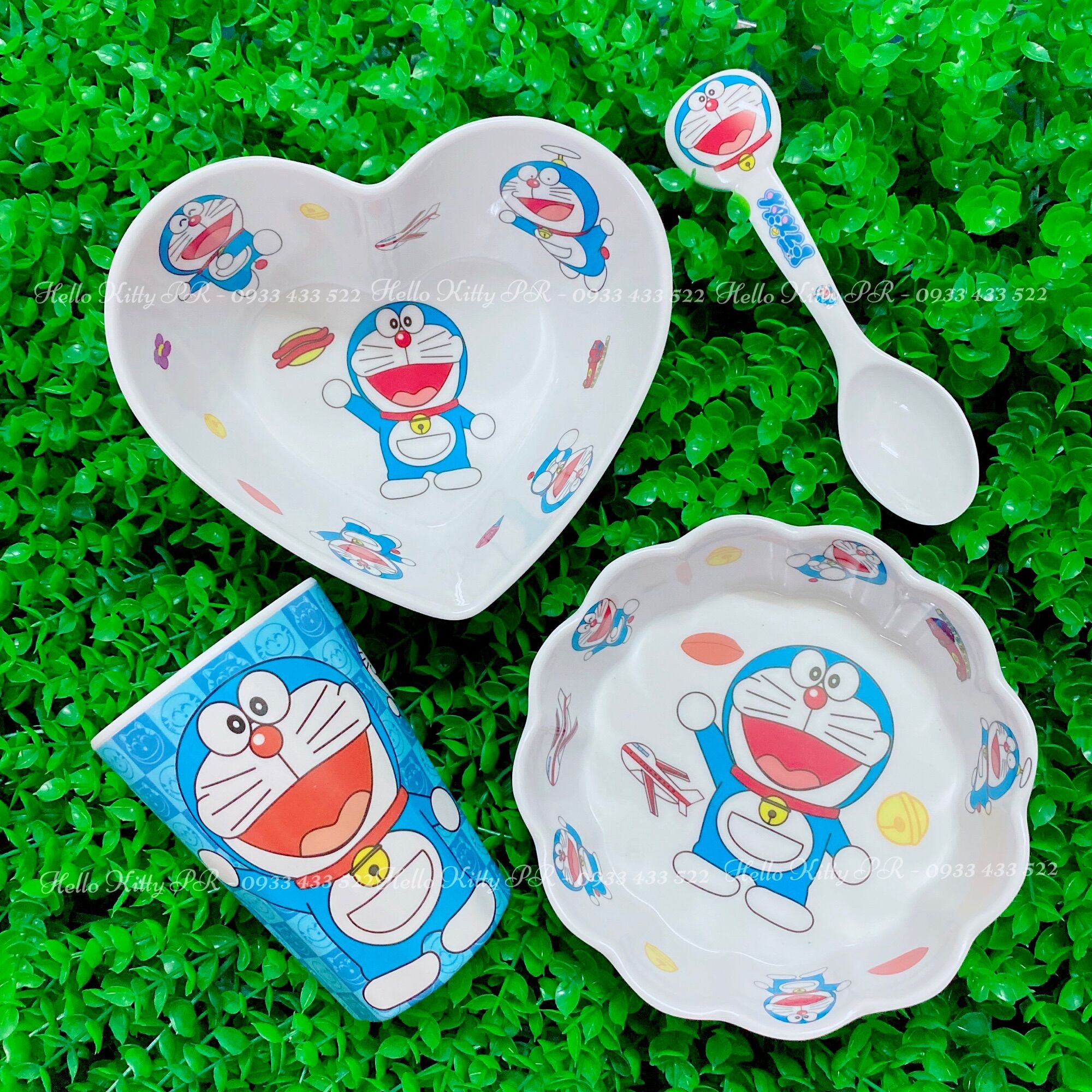 Chén tô ly muỗng Hello Kitty - Doremon Doraemon