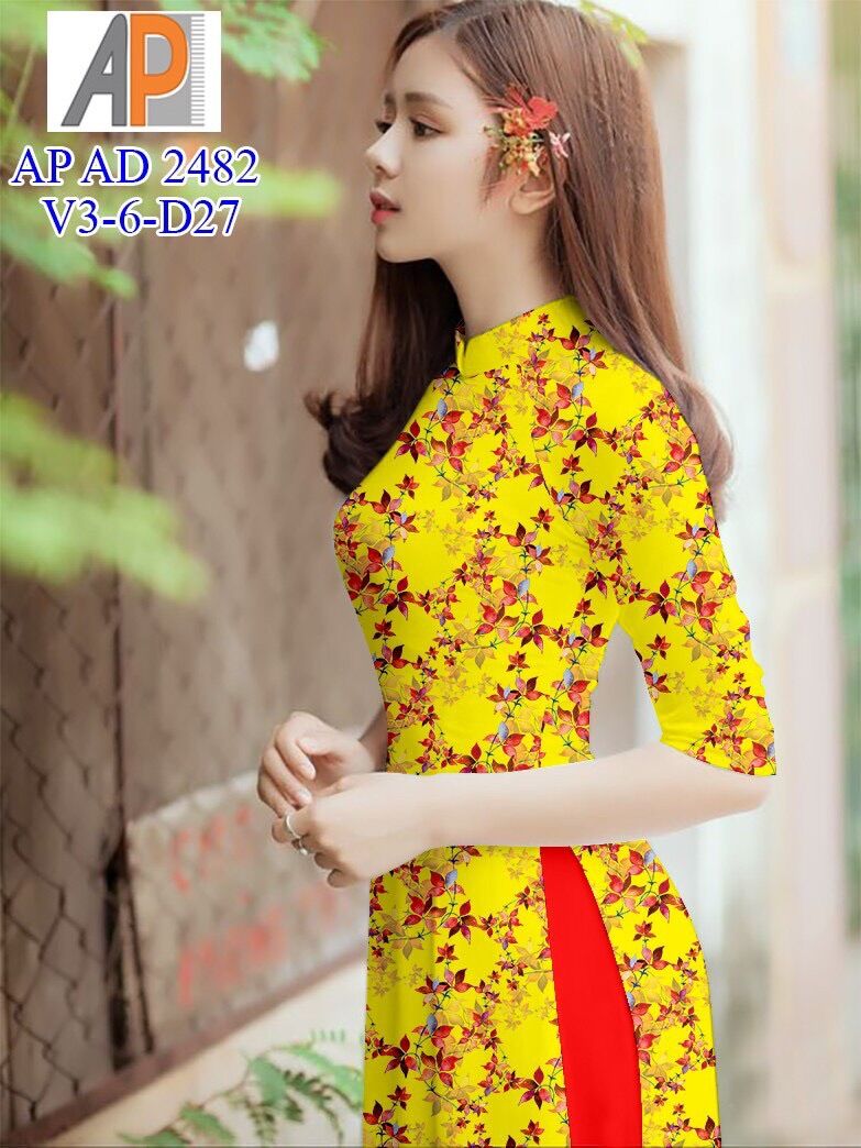 Vải áo dài in hoa nhí