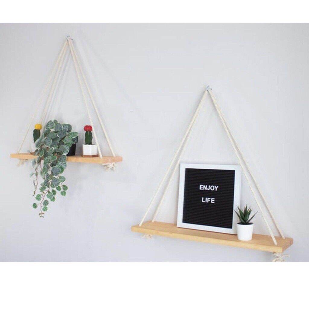 Kệ gỗ thông - Kệ treo tường trang trí.