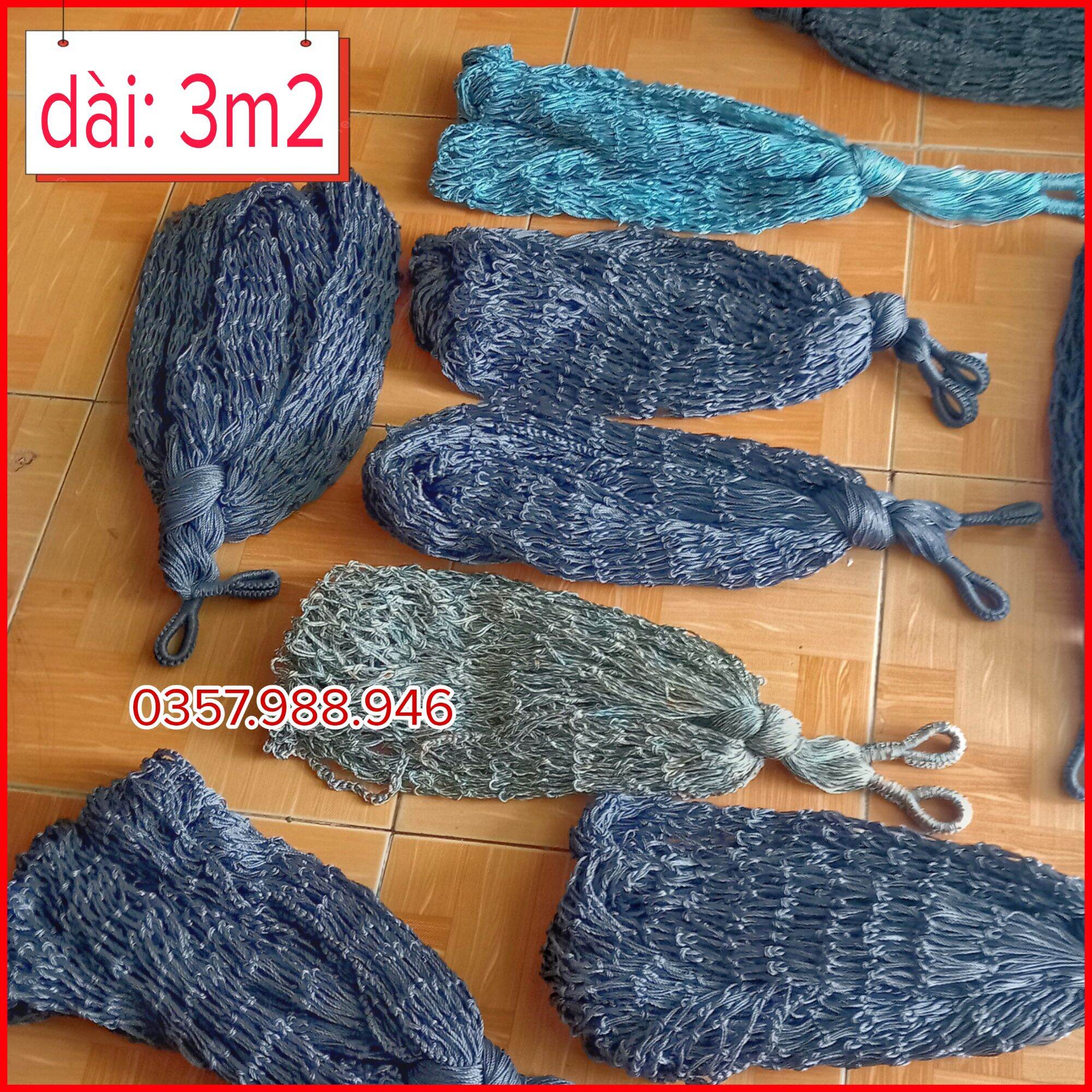 Võng Đan Tay Thủ Công Dài 3m  Sợi Dù Chắc Chắn Tải Trọng 180kg - Võng Dù Du Lịch Dã Ngoại Đi Phượt