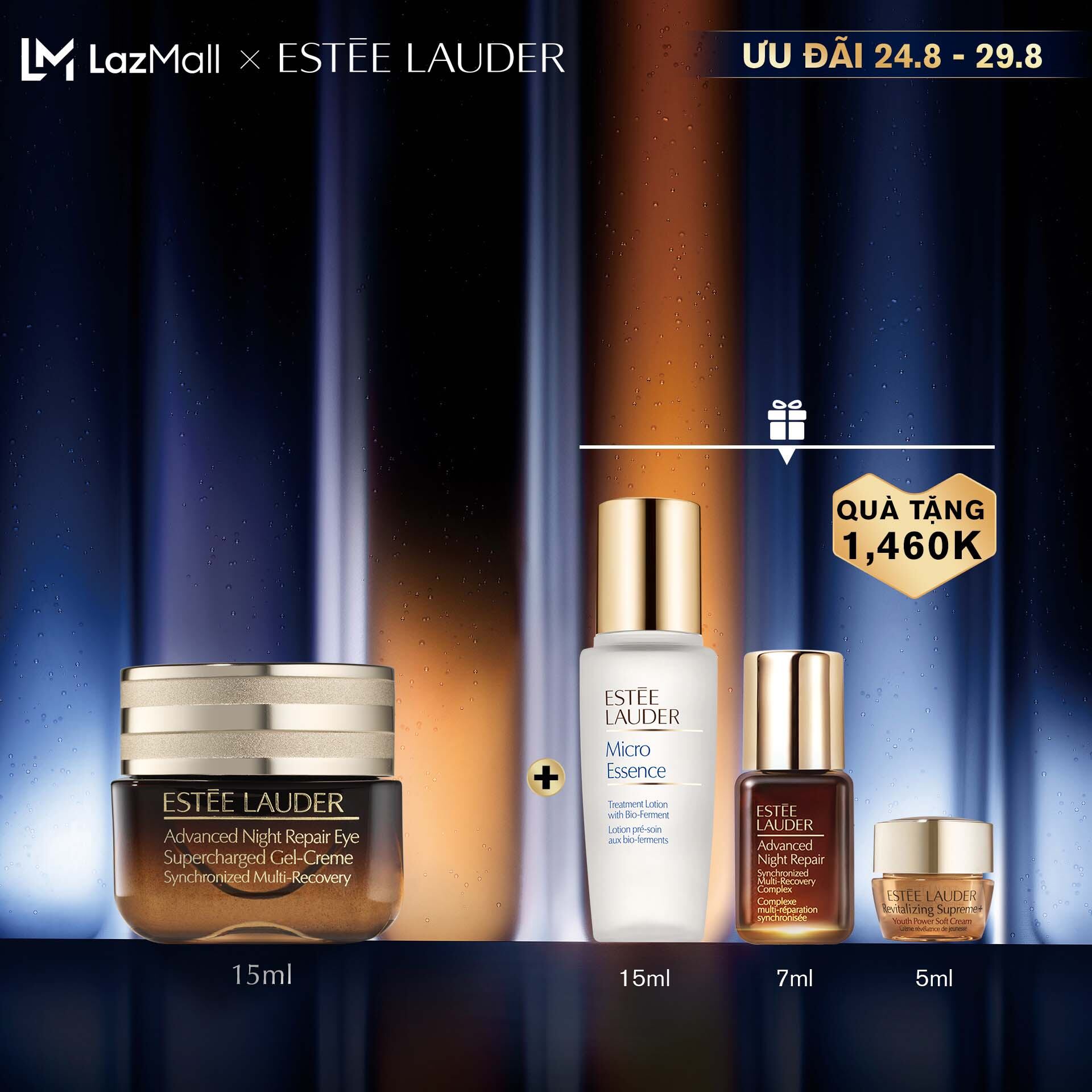 [SIÊU PHẨM MỚI] Kem mắt dạng gel Estee Lauder Advanced Night Repair Eye Supercharged Gel-Crème Synchronized Multi-Recovery Eye Cream 15ml