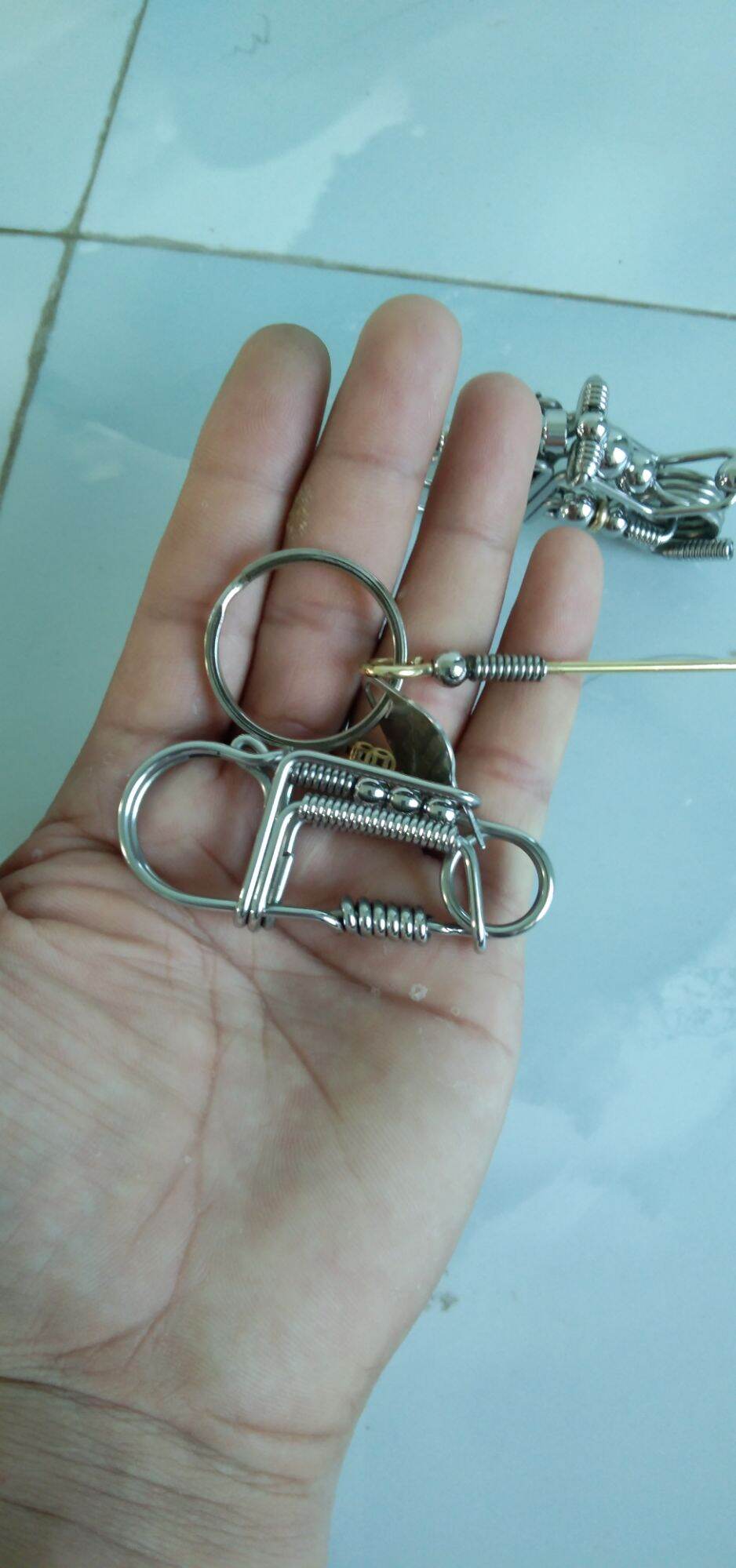 Móc khóa thủ công inox 304