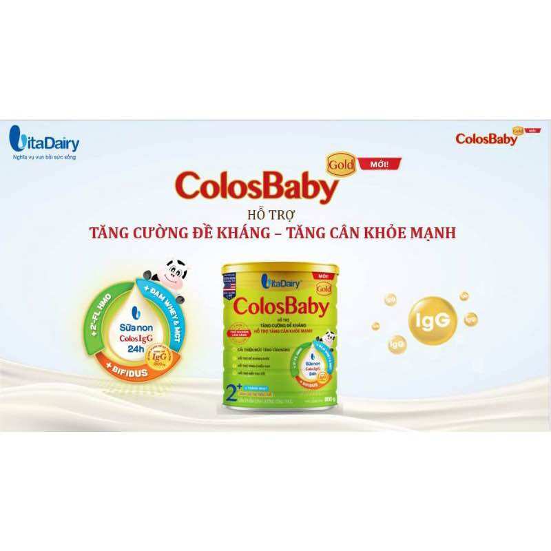 [HCM](Mẫu mới) Sữa bột Colosbaby gold số 0+, 1+, 2+ lon 800g