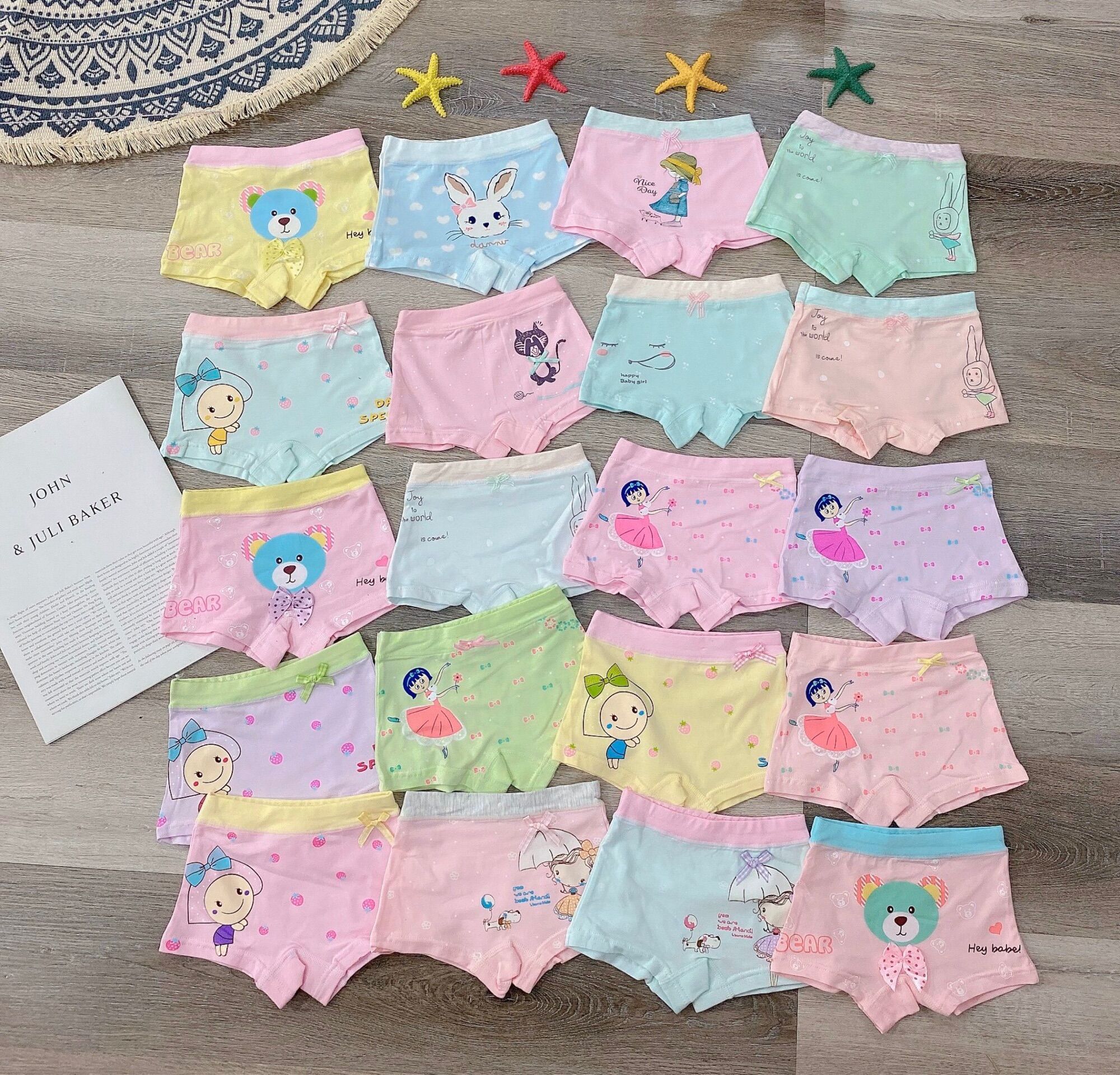 Sét 3 quần chip đùi bé gái cao cấp