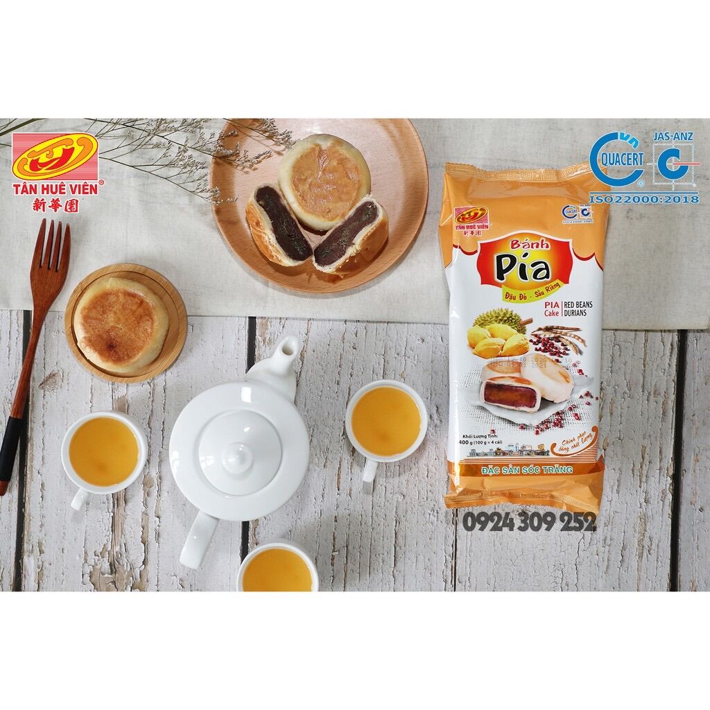 Pía chay đậu đỏ Tân Huê Viên