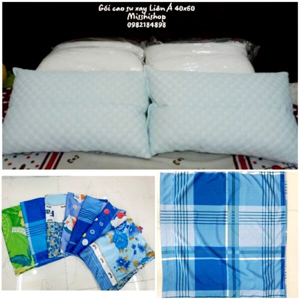 Gối nằm cao su xay Liên Á 40x60