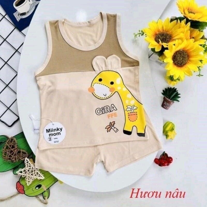 Bộ ba lỗ thun lạnh Minky cho bé (HK002)