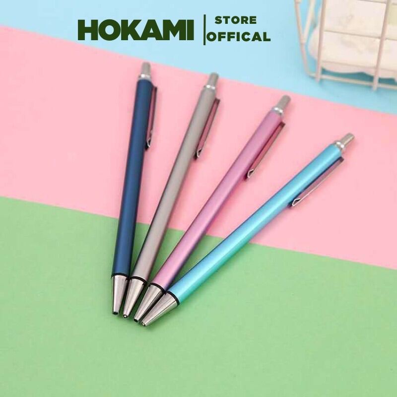 Bút chì kim - bút chì bấm vỏ kim loại ngòi 0.5 mm, bút chì M&G hokami