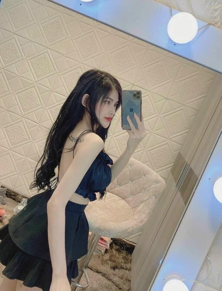 Áo croptop ống cột dây kèm mút ngực