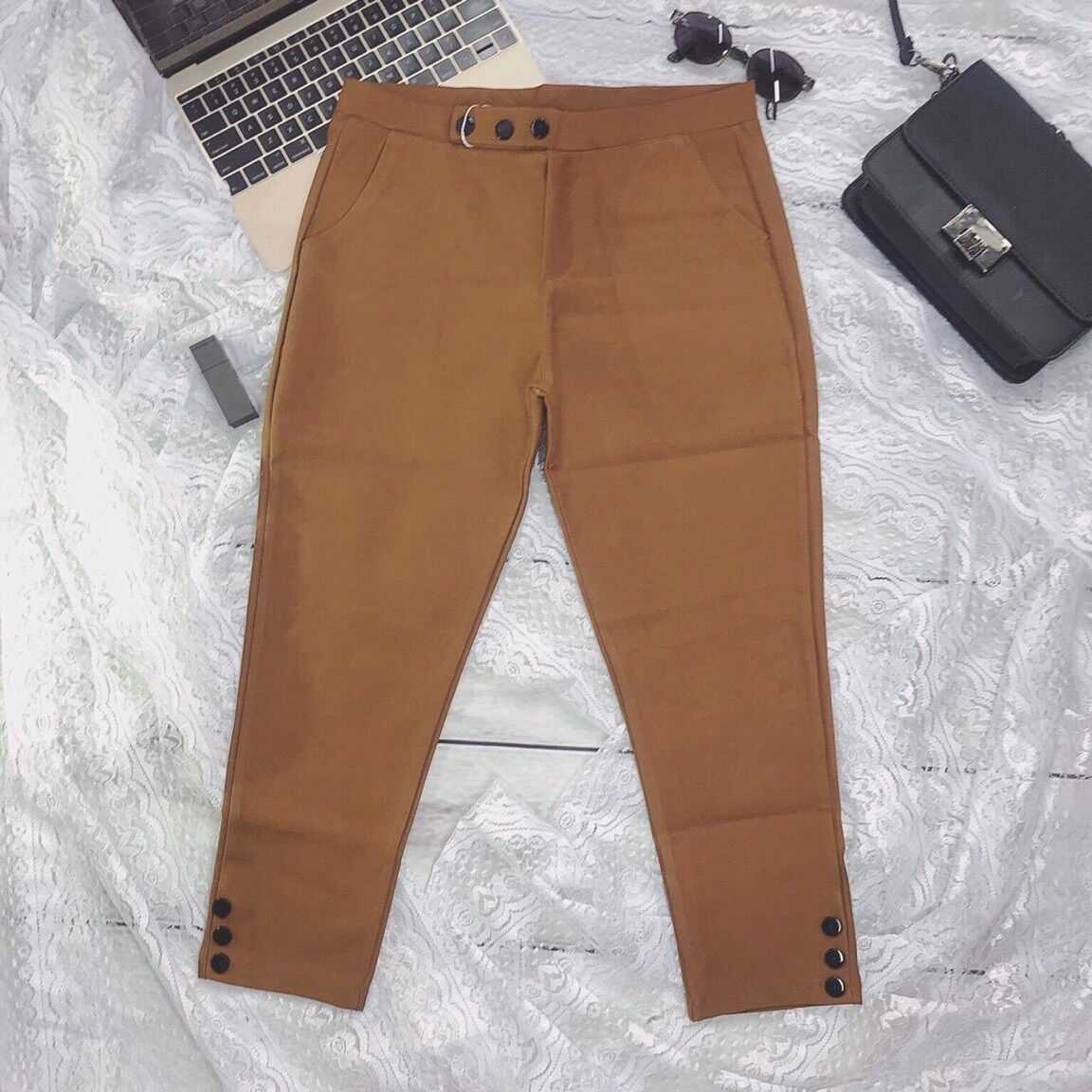 Quần lửng cotton 4 chiều nữ