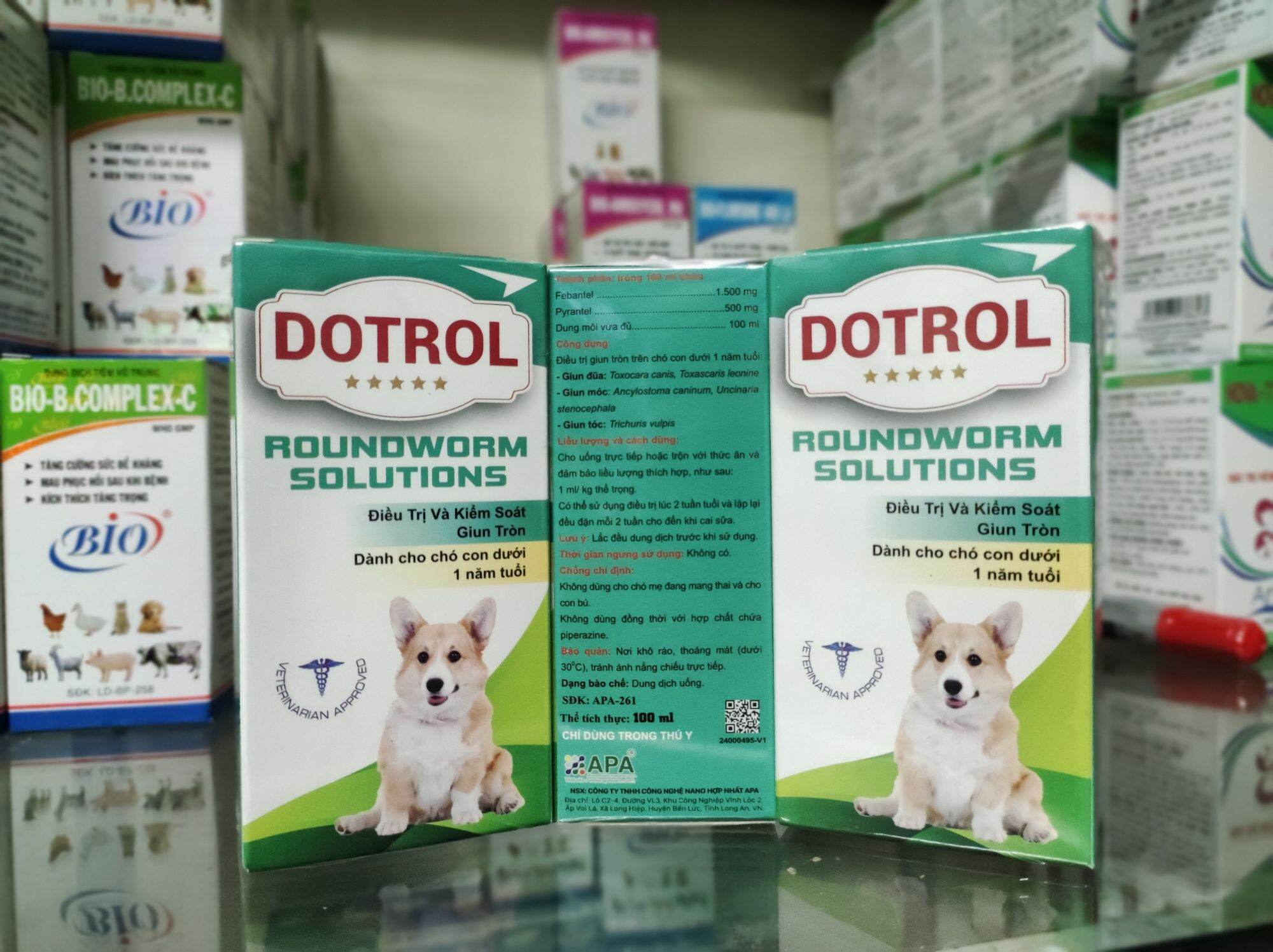 Dung dịch xổ giun cho chó dạng uống Dotrol