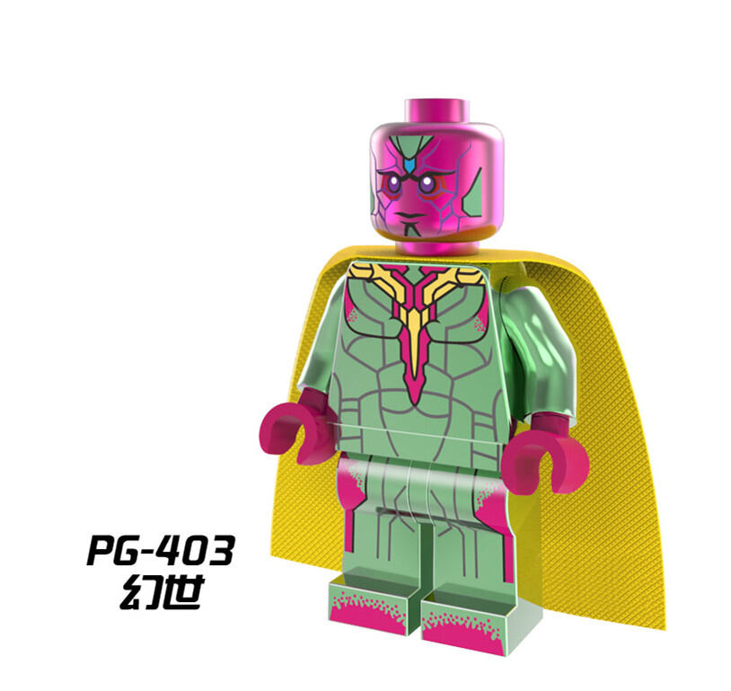 Đồ Chơi Lắp Ráp Hình Người Siêu Anh Hùng Điện Mạ Vàng PG999 Đồ Chơi Giáo Dục Cho Trẻ Em Hình Ảnh Ngư