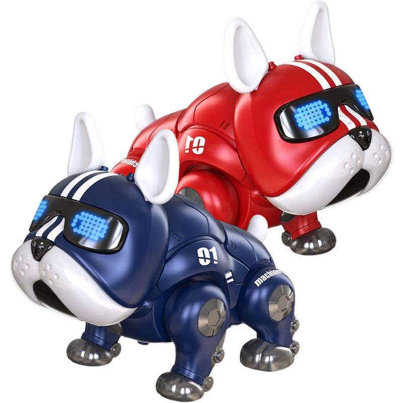Đồ Chơi Robot Bulldog Tương Tác Thông Minh Có Đèn Dành Cho Trẻ Em Giáo Dục Sớm Bé Trai Bé Gái Khiêu Vũ Âm Nhạc Thú Cưng Điện Tử 3-12 Tuổi