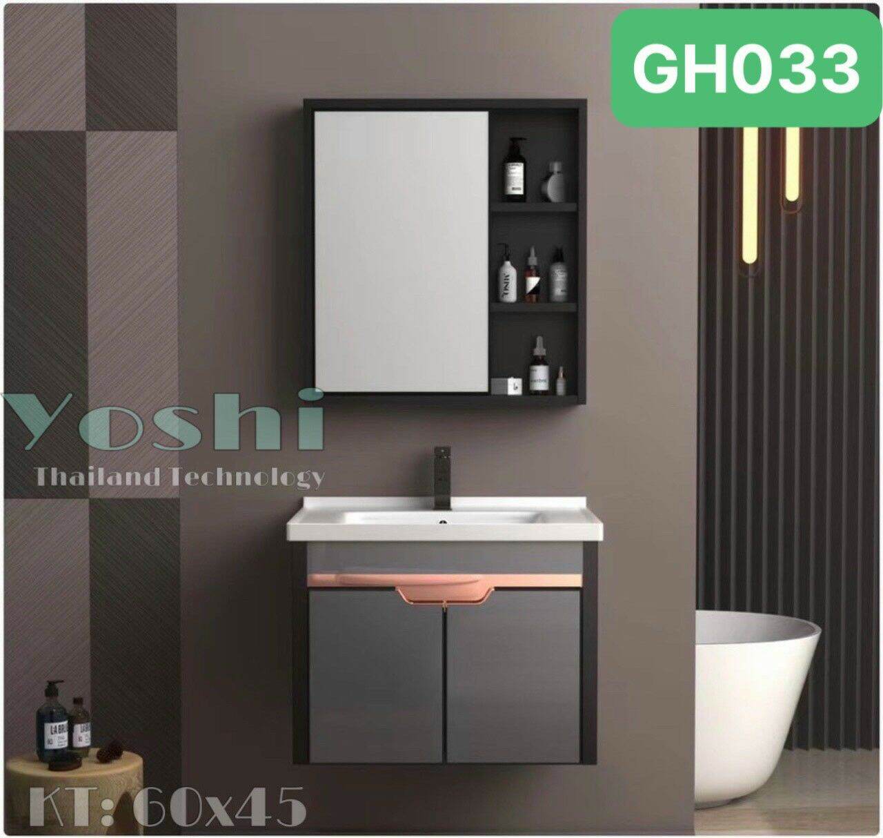 Bộ sưu tập tủ lavabo chất liệu nhôm, gỗ ép nhựa chống ẩm. Giá gốc 7500000đ.