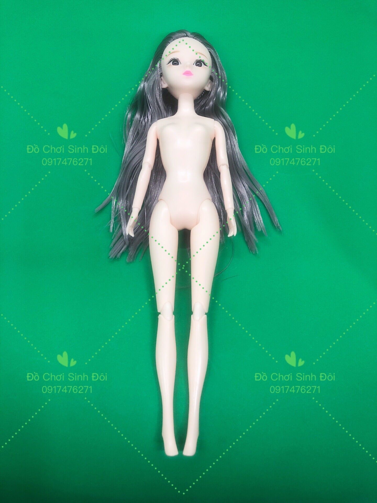 Búp bê 30 cm - thân 11 khớp mắt 3D