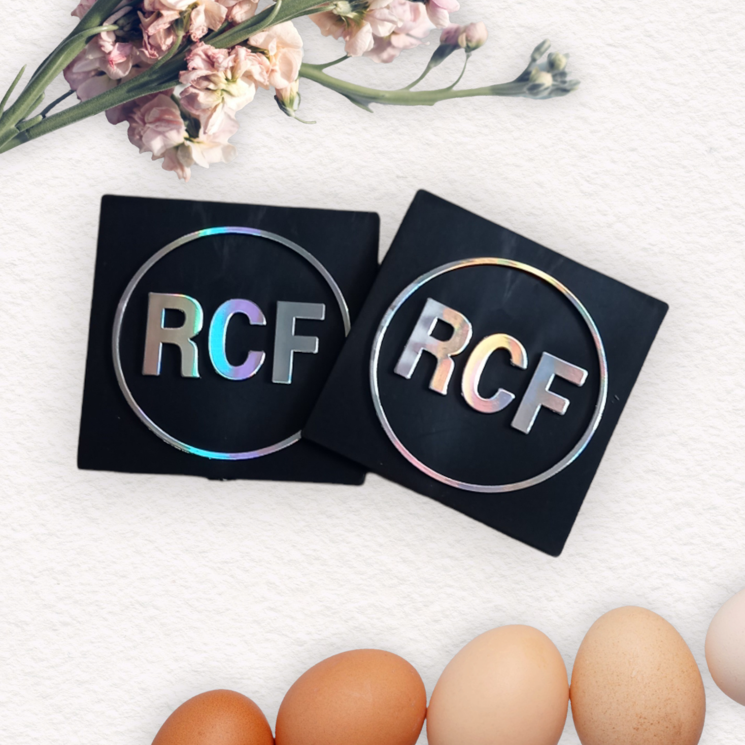 Tem Dán Thùng Loa RCF ( Trắng 1 bộ 23k)