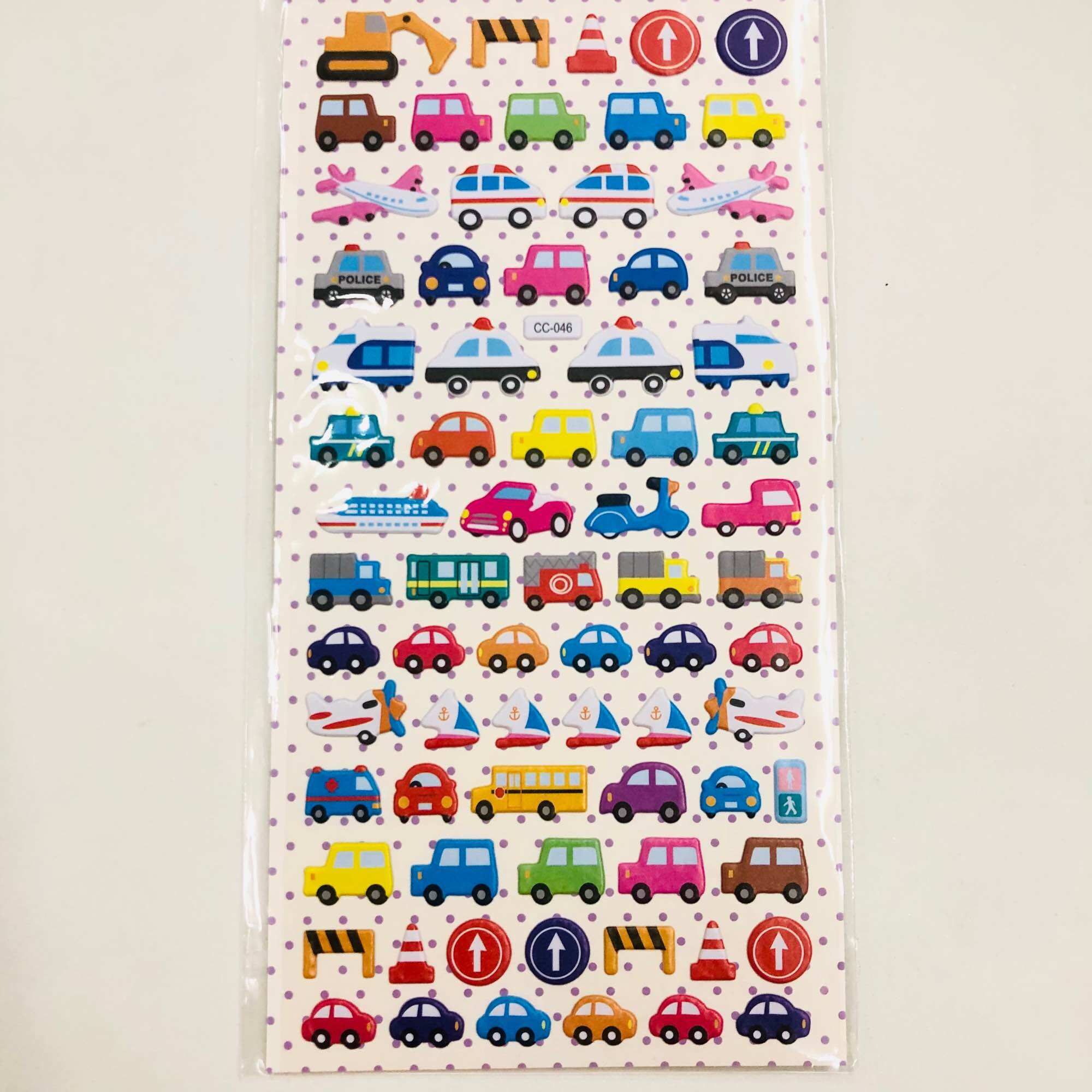 Vỉ 100 Sticker nổi 3D mini, Sticker trang trí siêu cute