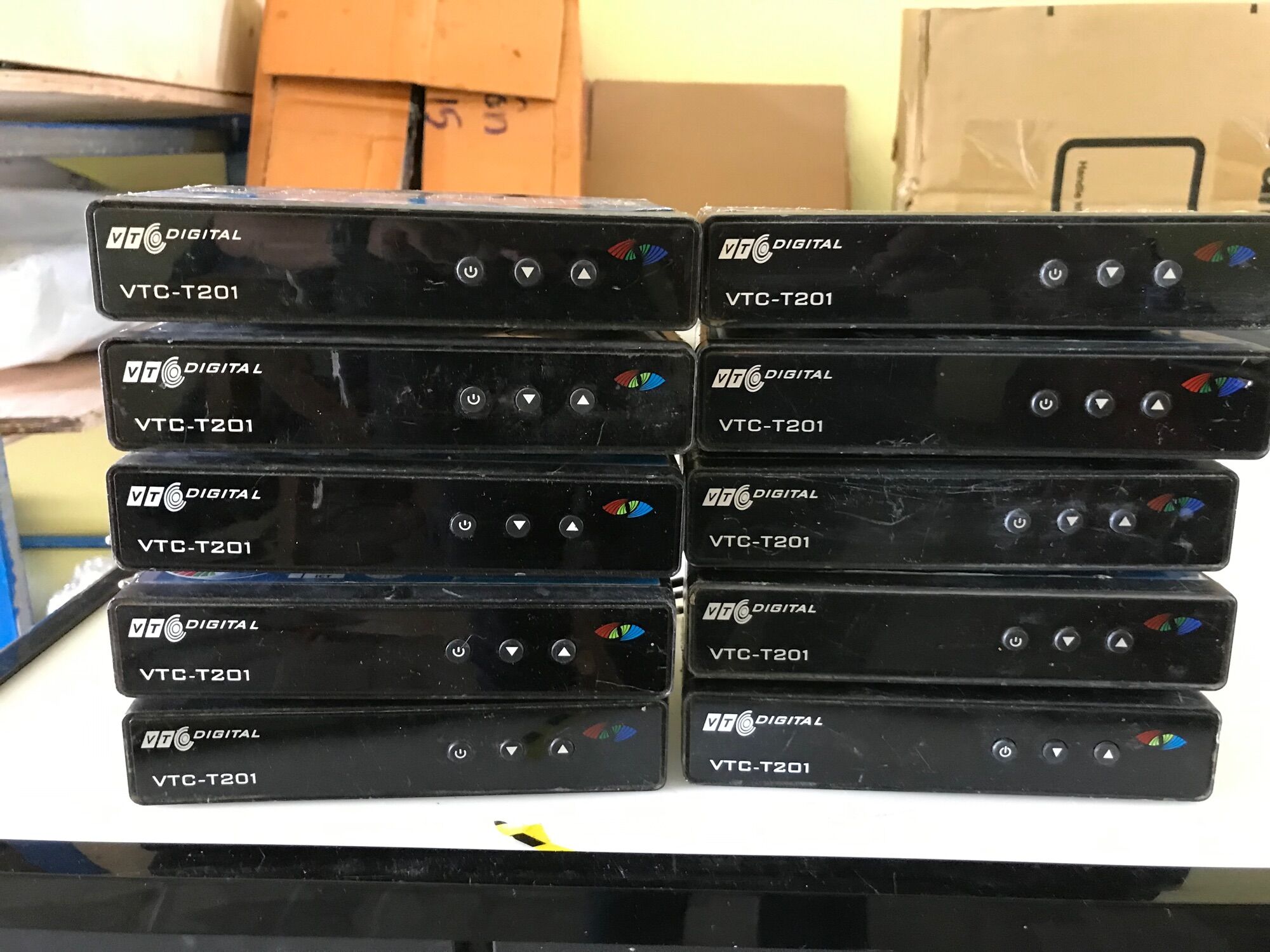 Đầu thu kỹ thuật số DVB T2 cũ TẶNG REMOTE MỚI, Cáp AV MỚI