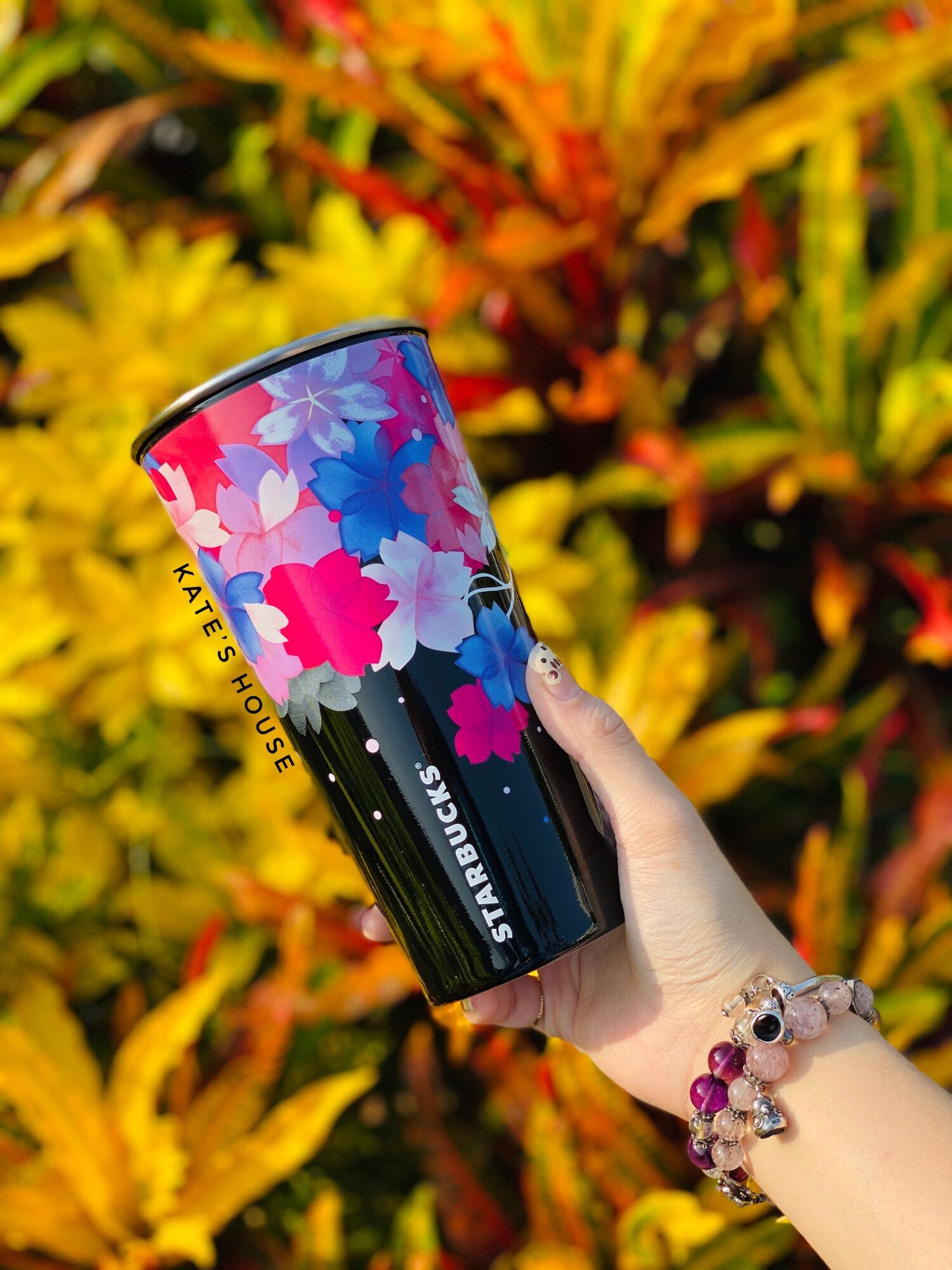 Ly inox coldcup Starbucks, ly chất liệu inox, có nắp đậy, dung tích 473ml