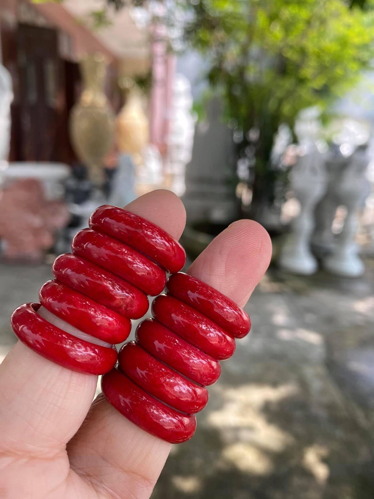 Nhẫn nữ san hô đỏ