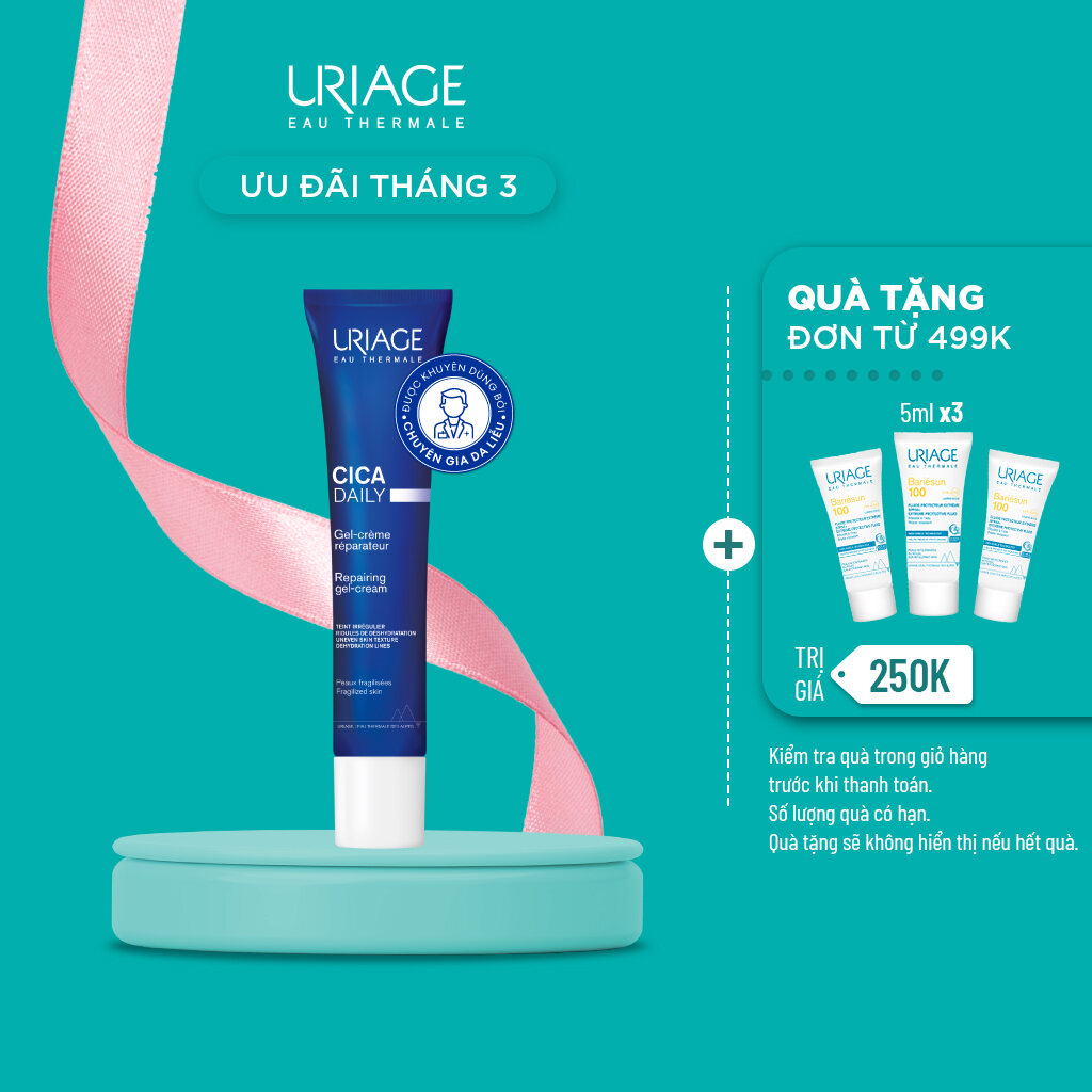 Kem làm dịu và phục hồi da tổn thương hằng ngày URIAGE CICA DAILY GEL-CREAM 40ml