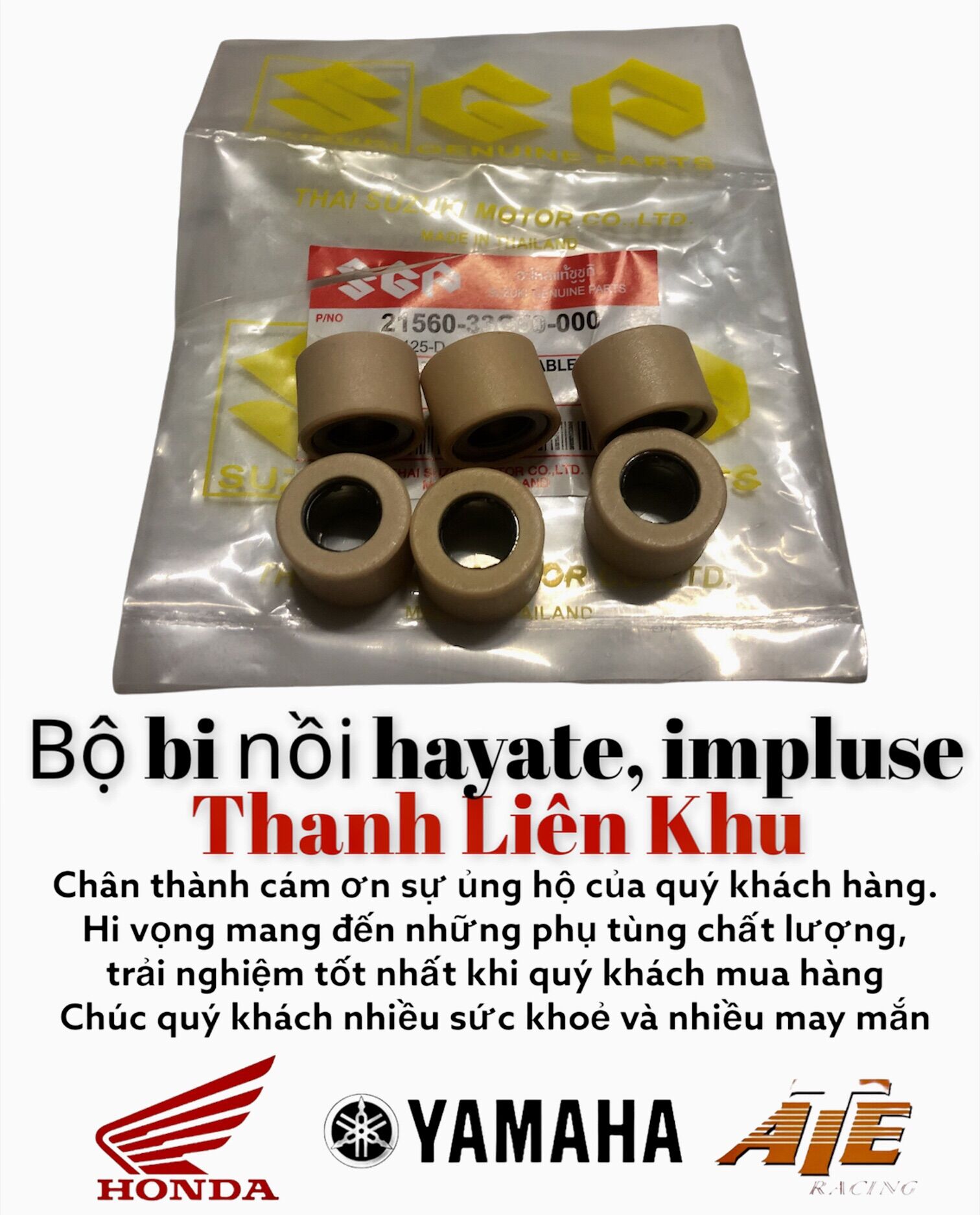 Bộ bi nồi Suzuki Thailand ( hayate các đời, dùng được cho implusse)