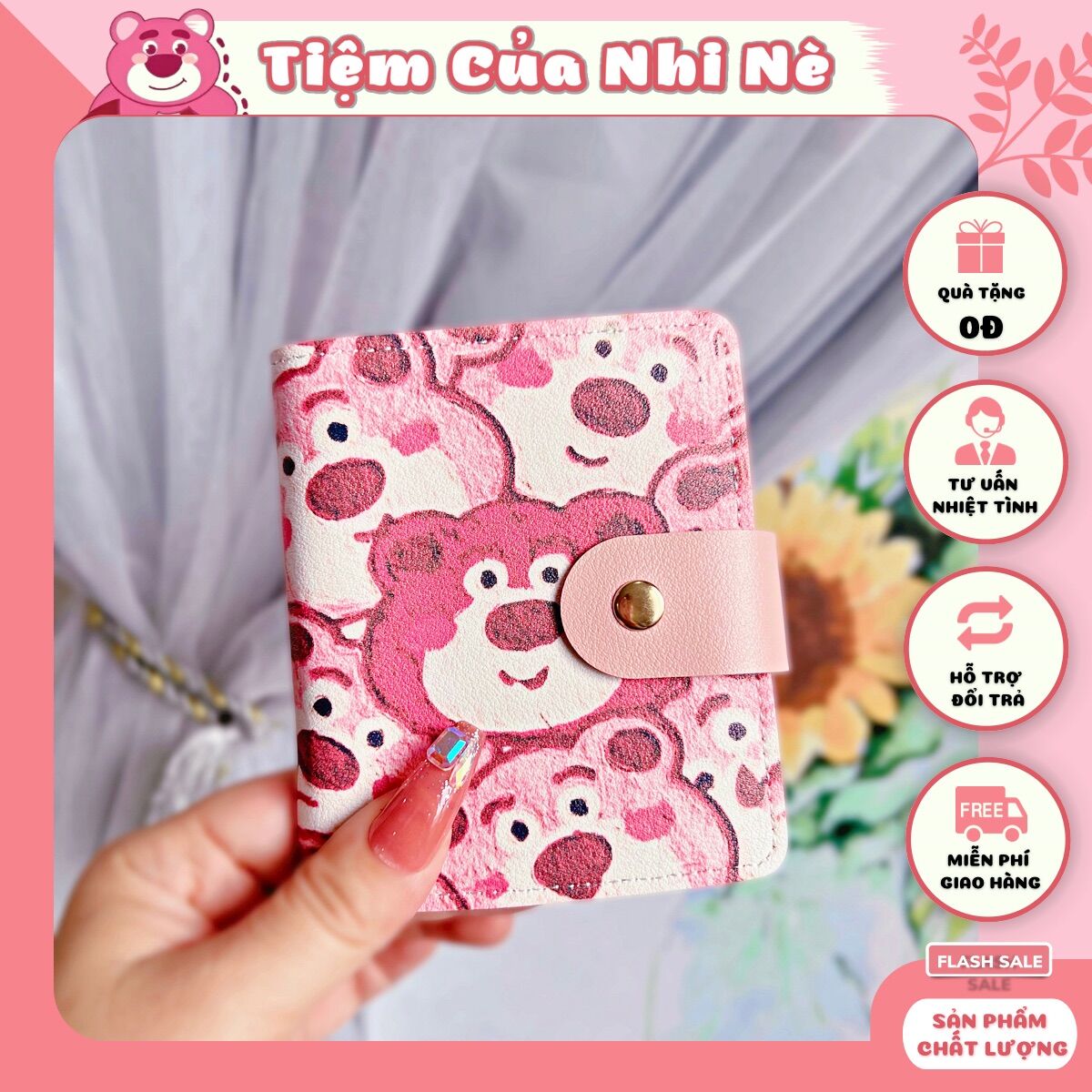 VÍ NỮ NGẮN GẤU DÂU LOTSO