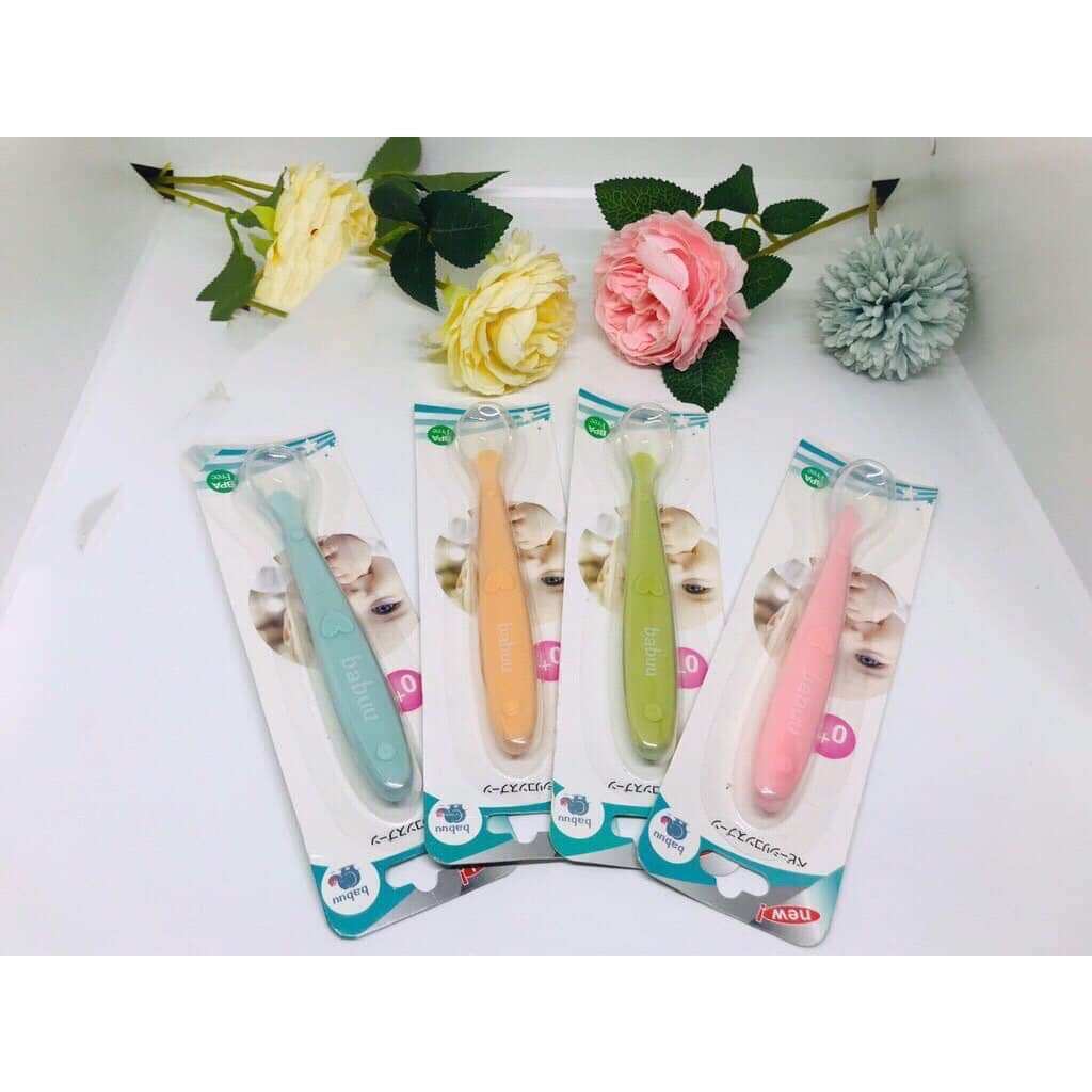 Thìa ăn dặm silicone babuu
