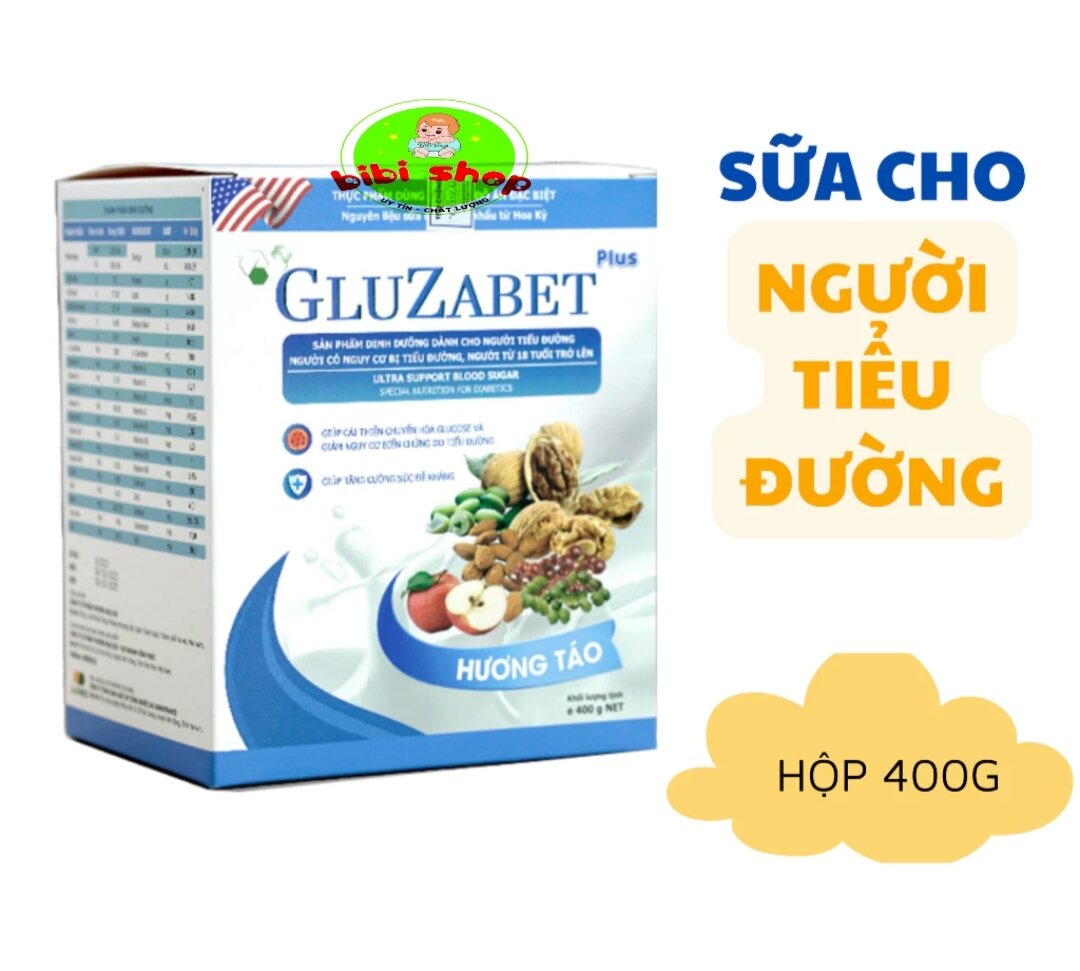 HCMSữa Gluzabet 400gr dinh dưỡng cho người tiểu đường