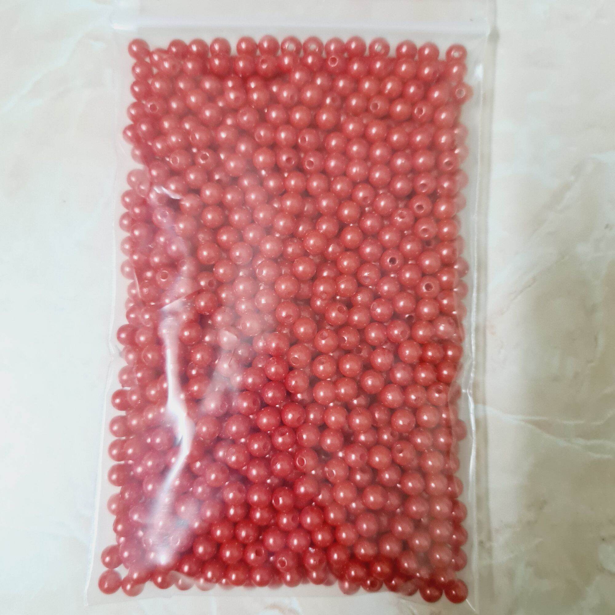 100 gr hạt trai (hạt bẹthạt cườm) 6li nhiều màu đính váy làm hoa làm handmade