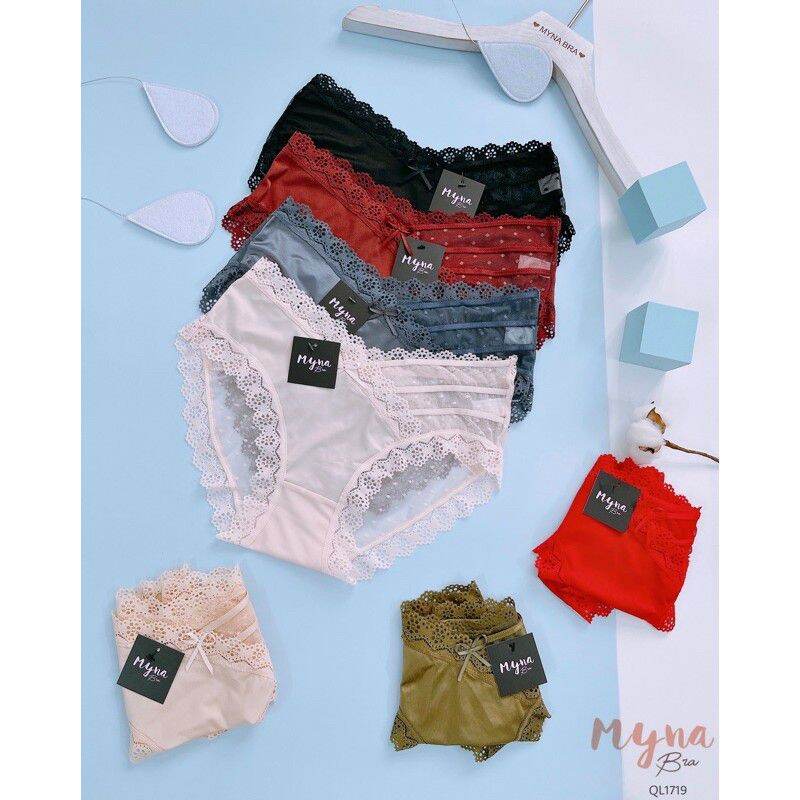 Quần lót ren lụa tạo kiểu siêu đẹp - set 5 quần