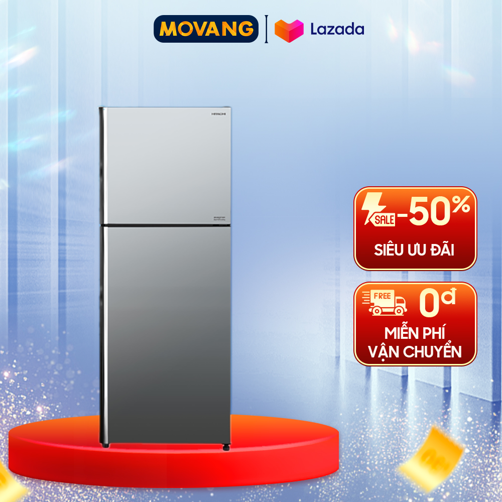 - tủ lạnh hitachi inverter 366 lít r-fvx480pgv9 - công suất tủ lạnh 396kwh/năm khử mùi 03 lớp