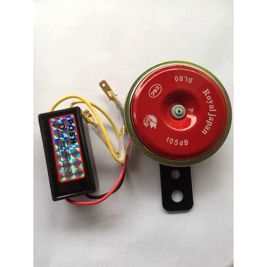 Combo còi đỏ 12v + nhại còi
