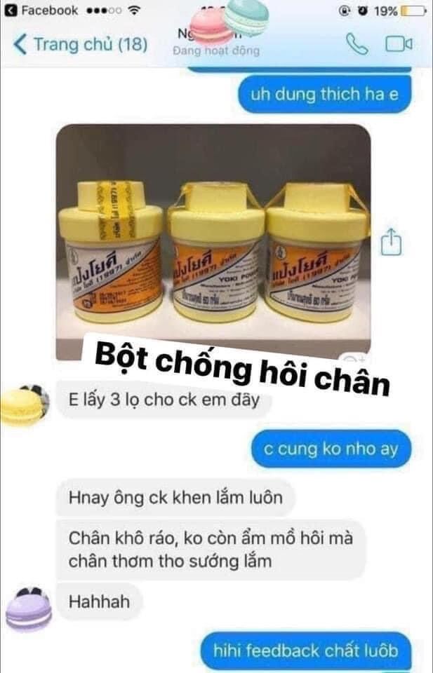 Phấn khử mùi hôi chân và giày thái lan