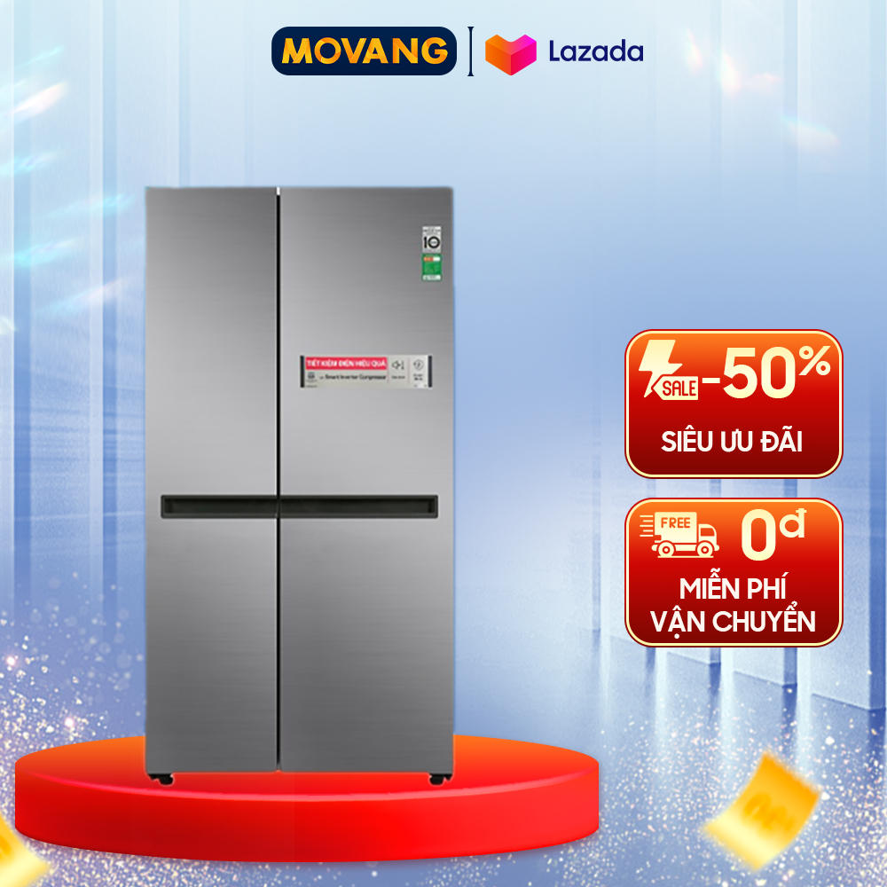 - tủ lạnh lg inverter 649 lít gr-b257jds - hàng chính hãng