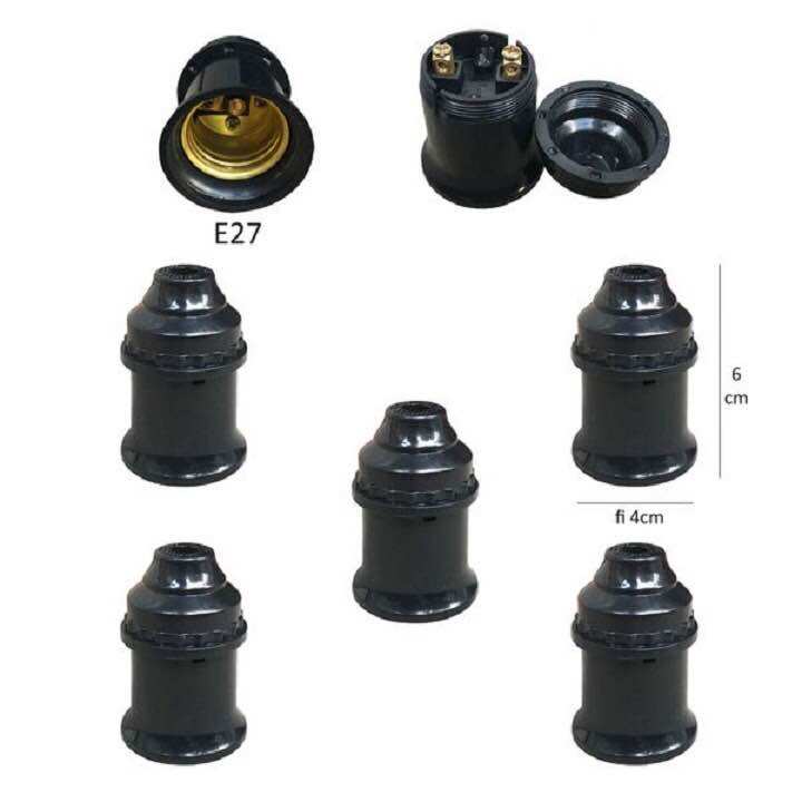 Đui đèn E27 đuôi xoáy 27mm treo thả thông dụng