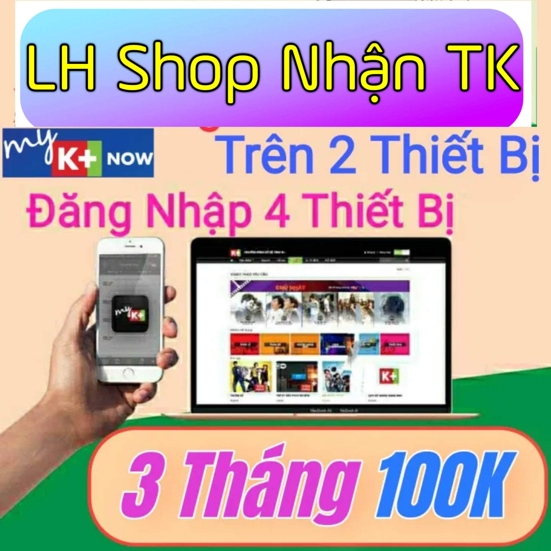 Tài khoản my K+ 3 tháng xem bóng đá